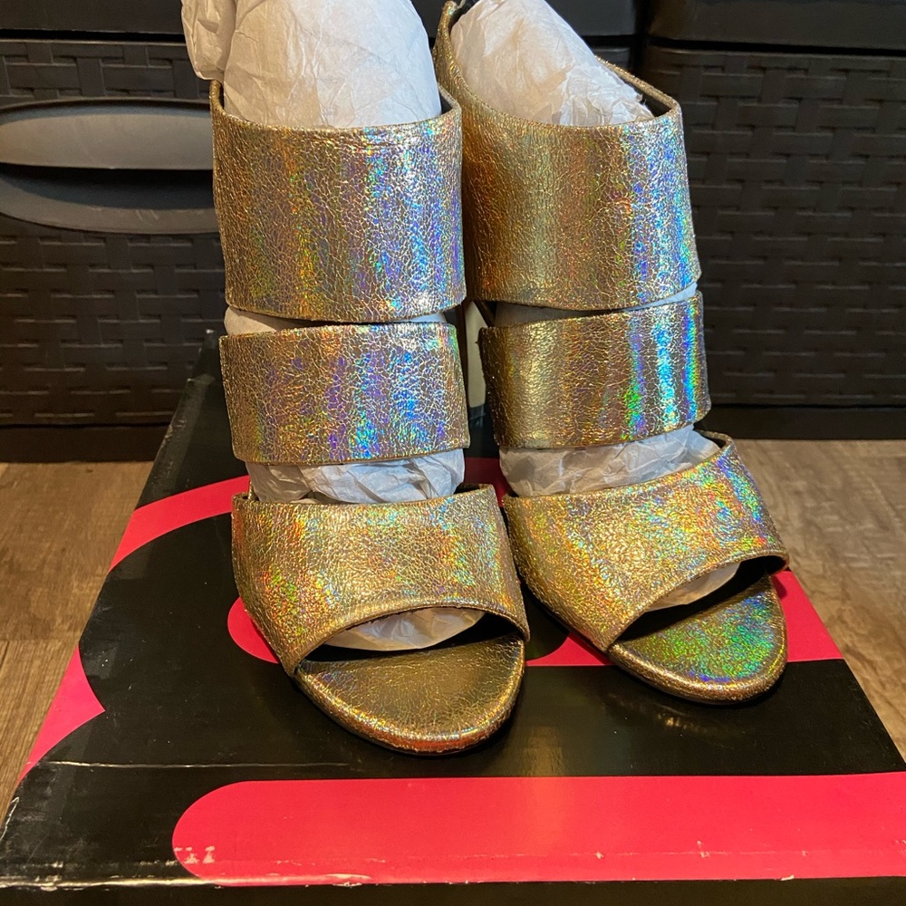 COPY - Gold iridescent heels